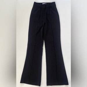 SNDYS Women's Black High Rise Flared Dress Pants Professional Trousers Size 2